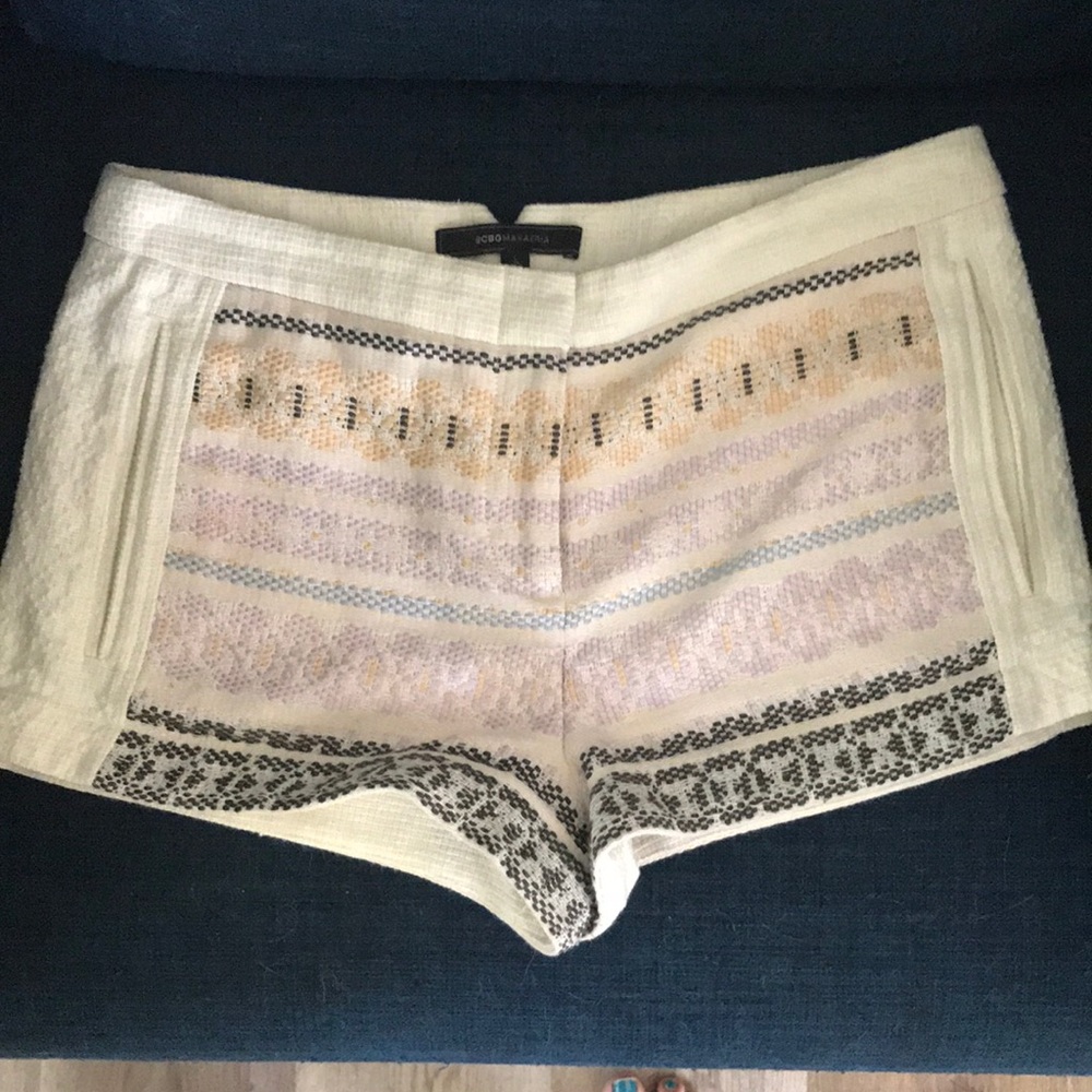 Embroidered BCBGMaxAzria shorts